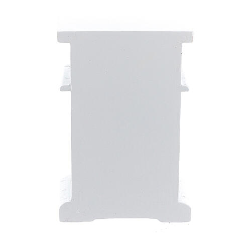 Mesita de noche madera blanca 6x4x3 cm belén 12-14 cm 4