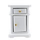 White wood nightstand 6x4x3 cm for Nativity Scene with 12-14 cm figurines s1