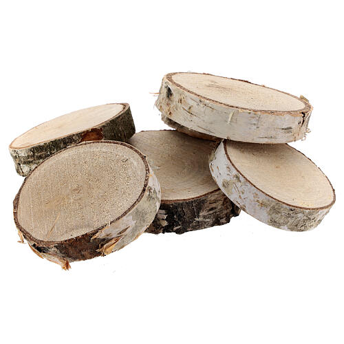 Ścięte kręgi drewniane do szopki średnica 6-8 cm 1