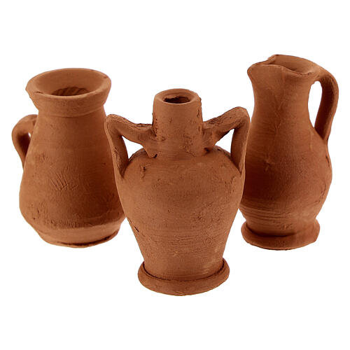 Mixed amphorae terracotta DIY Nativity scene for Nativity 8-10 cm - pack 10 pcs 4