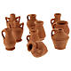 Mixed amphorae terracotta DIY Nativity scene for Nativity 8-10 cm - pack 10 pcs s1