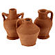 Mixed amphorae terracotta DIY Nativity scene for Nativity 8-10 cm - pack 10 pcs s2