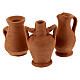 Mixed amphorae terracotta DIY Nativity scene for Nativity 8-10 cm - pack 10 pcs s4