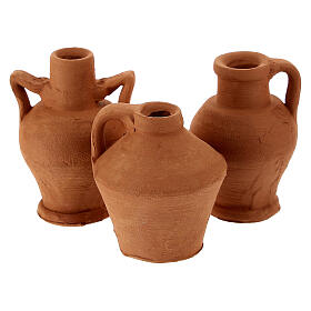 Anfore miste terracotta conf. 10 pz presepe fai da te 8-10 cm