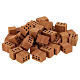 Terracotta bricks 1x1.5x1 cm 100 pcs Nativity scene s1