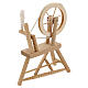 Pale wood spinning wheel for Nativity Scene with 12 cm figurines s2