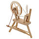 Pale wood spinning wheel for Nativity Scene with 12 cm figurines s3