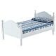 White bed with blanket for Nativity Scene with 16 cm figurines s2