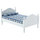 White bed with blanket for Nativity Scene with 16 cm figurines s3
