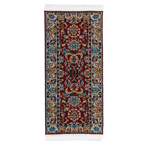 Teppich mit ornamentalem Muster, sortiert, 13x10 cm, geeignet für 14-20 cm Krippe, Krippenzubehör 1