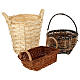 Wicker baskets 10 pieces different shapes and sizes for Nativity Scene with 20-30-40 cm figurines s2