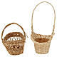 Wicker baskets 10 pieces different shapes and sizes for Nativity Scene with 20-30-40 cm figurines s5