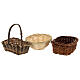 Wicker baskets 10 pieces different shapes and sizes for Nativity Scene with 20-30-40 cm figurines s3