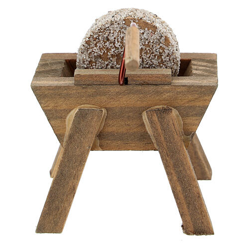 Afiador em miniatura 7 cm para para presépio com figuras altura média 10 cm 4