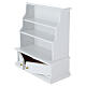 Étagère bois blanc crèche 10 cm s2
