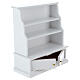 Étagère bois blanc crèche 10 cm s3