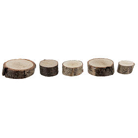 Ścięte kręgi drzewa średnica 2-5 cm 100 g