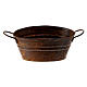 Rusty tub figurine for nativity scene 8-10 cm s1