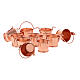 Copper bucket for Nativity Scene with 8 cm characters s2