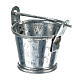 Miniature bucket aluminum for 8 cm nativity s2