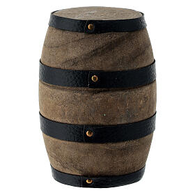 Wood barrel for Nativity Scene with 14-16 cm characters