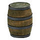 Wood barrel with dark circles for Nativity Scene with 8-10 cm characters s1