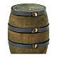Wood barrel with dark circles for Nativity Scene with 8-10 cm characters s2