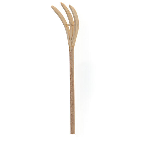 Wooden pitchfork for Nativity scene 22-24 cm 1