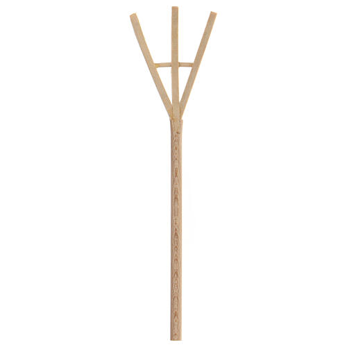 Wooden pitchfork for Nativity scene 22-24 cm 3