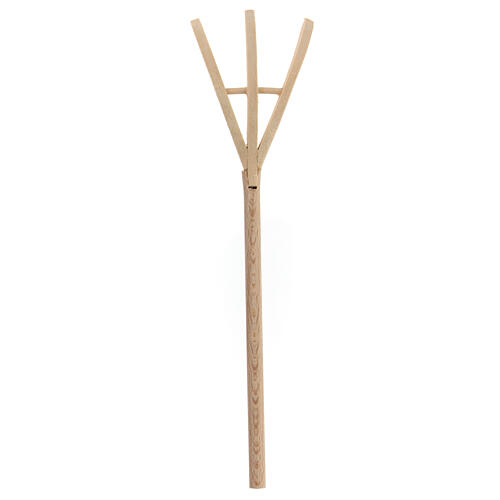 Wooden pitchfork for Nativity scene 22-24 cm 4