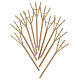 Wooden pitchfork for Nativity scene 22-24 cm s2