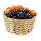 Basket with plums and abricots for Nativity Scene with 6 cm figurines s2