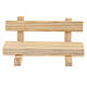 Wooden bench 5x10x5 cm Nativity scene 10-12 cm s1