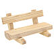 Wooden bench 5x10x5 cm Nativity scene 10-12 cm s2