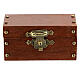 Wooden trunk with opening 3x6x3 cm Nativity scene 10 cm s1