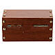 Wooden trunk with opening 3x6x3 cm Nativity scene 10 cm s3