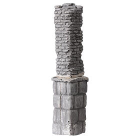 Plaster column for Nativity scene 20x5x5 cm