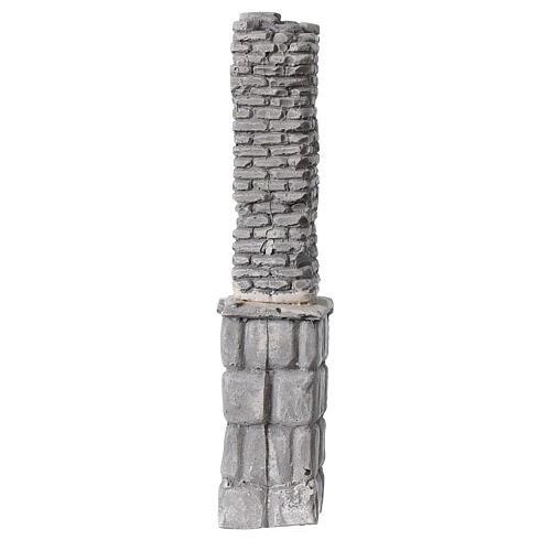 Plaster column for Nativity scene 20x5x5 cm 1