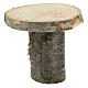 Stół okrągły drewno 8x8x8 cm z taboretami, szopki 14-16 cm s3