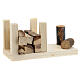 Tas de bois 6x12x6 cm pour santons 12-14 cm s3