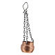 Copper pot with chain for Nativity Scene with 10 cm figurines s2