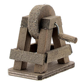 Wood grindstone for Nativity Scene with 8-10 cm figurines