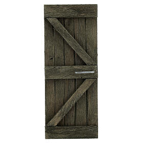 Skrzydła drzwi wejściowych drewno 20x5 cm, 2 sztuki, do figurek 14-16 cm