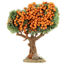 Árvore com frutas em miniatura 16 cm para presépio com figuras altura média 8-12 cm