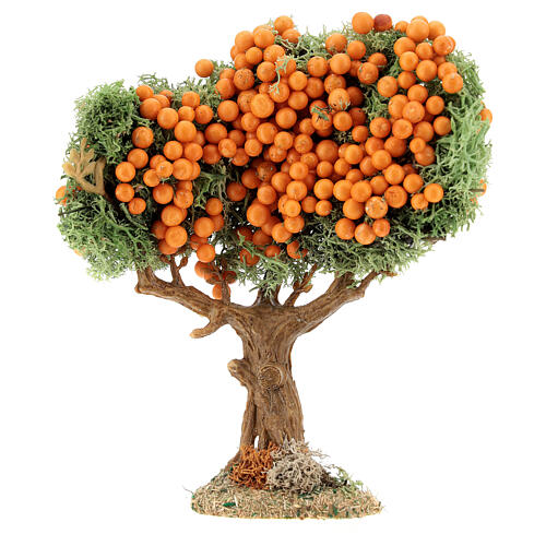Árvore com frutas em miniatura 16 cm para presépio com figuras altura média 8-12 cm 1
