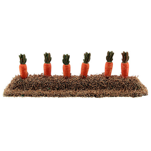 Strip of garden with carrots resin for Nativity Scene with 10-14 cm figurines 1