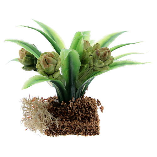 Planta alcachofera 6 cm belén miniatura 12-14 cm 1