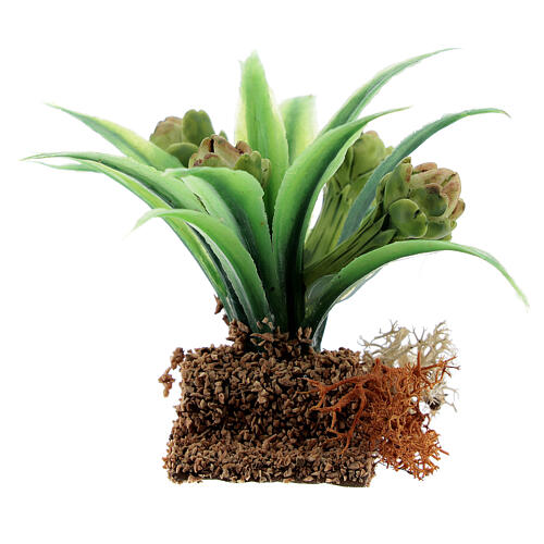 Planta de alcachofras PVC miniatura 6 cm para presépio com figuras altura média 12-14 cm 3