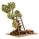 Drzewo pomarańczowe z domkiem 16 cm, do szopki 8-10 cm s3