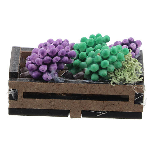 Caja madera con uva belén 12-14 cm 1